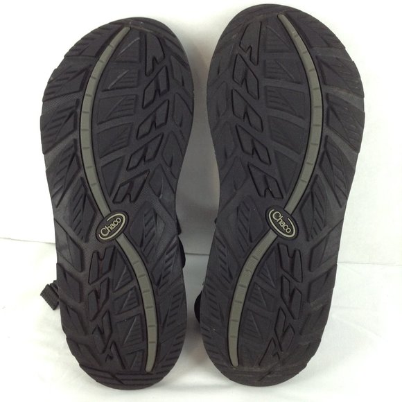 Chaco Black Nylon Adjustable Straps Open Toe EcoTread Sandals - Picture 11 of 11